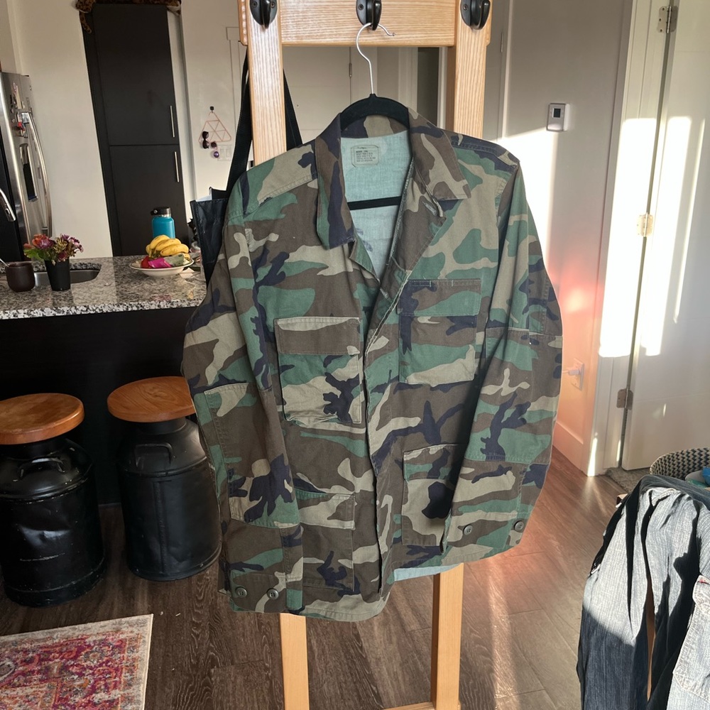 Dark green U.S. army uniform jacket